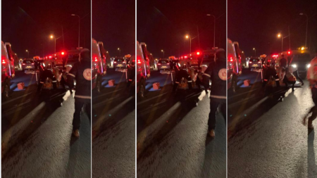 اصابة حرجة لشابين قرب مفرق زعترة بحادث سير مروع